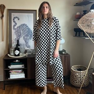 Dressed in LaLa - Checkered Ribbed Playsuit